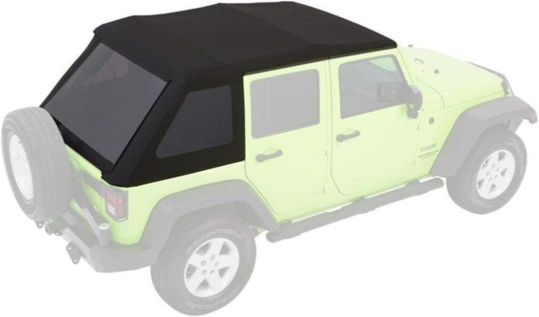 Bestop 54923-35 Black Diamond Trektop NX Glide Convertible Soft Top 4-Door
