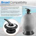 SPX0714BA Key Cover and Handle Assembly fit for Hayward SP0714T Multiport Valves and Sand Systems, Replacement for Hayward Pro Sand Filter Models S210S, S220T2