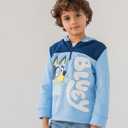 Bluey Bingo Fleece Half Zip Hoodie Toddler to Big Kid