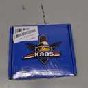 Kaas Battery Terminal Connectors, Colored Anode Top Post Battery Terminal, Positive (Red) Negative (Blue) Set (+/-), for SAE/DIN/EN Tapered Top Post, 12-Way Terminal Clamps in 8AWG to 4/0 (XL) AWG