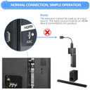 CAMWAY HDMI Audio Extractor 4K@30Hz 1080p - Work with Fire TV Stick to TV HDMI and Soundbar Optical - Support 5.1 Surround DTS/Dolby, No Audio Lag HD HDMIOptical Adapter, Plug and Play [No ARC/eARC]