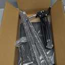 VOLTIFYMAX Tablet Floor Stand, 360-degree Rotatable Metal Tablet Stand Holder, Adjustable Kindle Holder, Universal Phone Stand for iPad/ iPhoneX/ iPad Pro or Other 4.7~12.9 Inch-Screen Devices (Black)