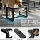 Veehoo 2.4 Gallon Elevated Dog Water Bowl, Stainless Steel Raised Dog Water Bowl Stand for Large Breeds, 3 Adjustable Heights Tall Dog Feeding Station for Relief Joint Pressure, Indoor & Outdoor