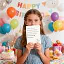 4 x Funny Birthday Cards for Him Her,15th Cute Minimalist Greeting Cards with Red Envelopes Pack,for children, Nephew Niece, Teenagers