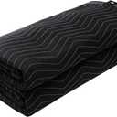 VEVOR Sound Dampening Blanket, 96" x 80", Extra Large Studio Grommeted Blanket with Grommets, Light Blocker for Door Acoustic Noise Blocking Blanket Studio Sound Absorption Sheet, Black