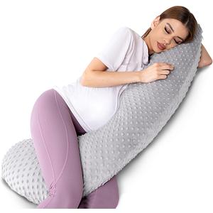 Treeking-Pregnancy Pillows - Soft and Comfortable Pregnancy Body Pillow for Side Sleeping, Durable and Stretchy Maternity Pillow Suitable for Head, Neck and Abdominal Support