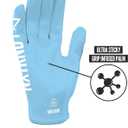 Nxtrnd G1 Youth Football Gloves, Kids Sticky Receiver Gloves (Columbia Blue, Youth Medium)