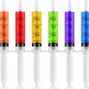60 PACK 2 oz Party Jelly Syringes Shot, BPA Free, Washable, Durable Big Springe for Jelly Shot for Halloween, Thanksgiving Day, Christmas Bachelorette Parties