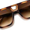 livho Trendy Polarized Square Aviator Sunglasses Women Men Square Eyewear Frame, Retro Sun Glasses for Women Men 2025 Shades