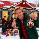 2 x 2Pcs 2025 Funny Christmas Ornament - Hilarious Santa Gag Gift with Bells, White Elephant Gifts for Adults, Secret Santa Gift Exchange, Funny Christmas Tree Decorations for Holiday