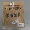 SHAPERX Shapewear for Women Tummy Control Bodysuit Mid Thigh Butt Lifter Body Shaper Shorts (Black)