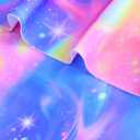 Tziharora Girls Swimsuits Size 3t 4t One-Piece Ruffled Neckline Blue Pink Aurora Bathing Suits with Sun Protection