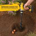 Sproot Garden Auger Drill Bit for Planting 1.6x16.5 Inch - Umbrellas and Fences Auger Post Hole Digger for Gardening and Spiral Bulb Planter Tool 3/8 Inch Hex Drive Compatible