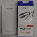Zgear 6Ft Silicone Rubber Sync and charging Cable For USBC and Galaxy A25 5G clear Case Combo Pack