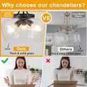 14.2" Modern Pendant Lights Kitchen Island, 3-Light Matte Black Pendant Light Fixtures with Clear Glass Shade, Industrial Hanging Pendant Lights Fixture for Kitchen Island Dining Room Bedroom Entryway