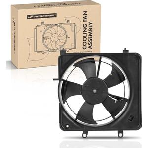 A-Premium Engine Radiator Cooling Fan Assembly Compatible with Select Honda Models - Fit 2007-2008 - Replace# 19015RMEA51, 38611RCAA01