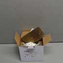 ENERLITES Screw Cap Cover Floor Box kit, 5 x 2.87 1-Gang Cover, 20A Tamper-Weather Resistant Receptacle Single Outlet, Watertight Gasket, Corrosive Resistant Hardware, UL Listed, 975547-C, Brass