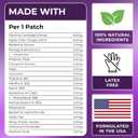 GLP-1 Patches for Women & Men | GLP1 Patch with Berberine, L-Glutamine, Garcinia Cambogia, Resveratrol | 60 Days Supply