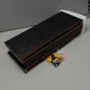 BAYKA Floating Shelves for Wall, Wall Mounted Rustic Wood Shelves for Bathroom, Bedroom, Living Room, Kitchen, Hanging Shelf for Books/Storage/Room Decor with 22lbs Capacity (Black, Set of 3, 15.7in) (A. Black - Universal Classic Style)