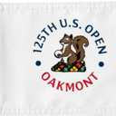 2025 US Open Flag Oakmont Golf Pin USGA Flag Practic Putting Green Golf Flag For Backyard Garden Double-Sewn 600D Nylon Miniature Pin Flag Regulation Tube Flag(white 8"x6")