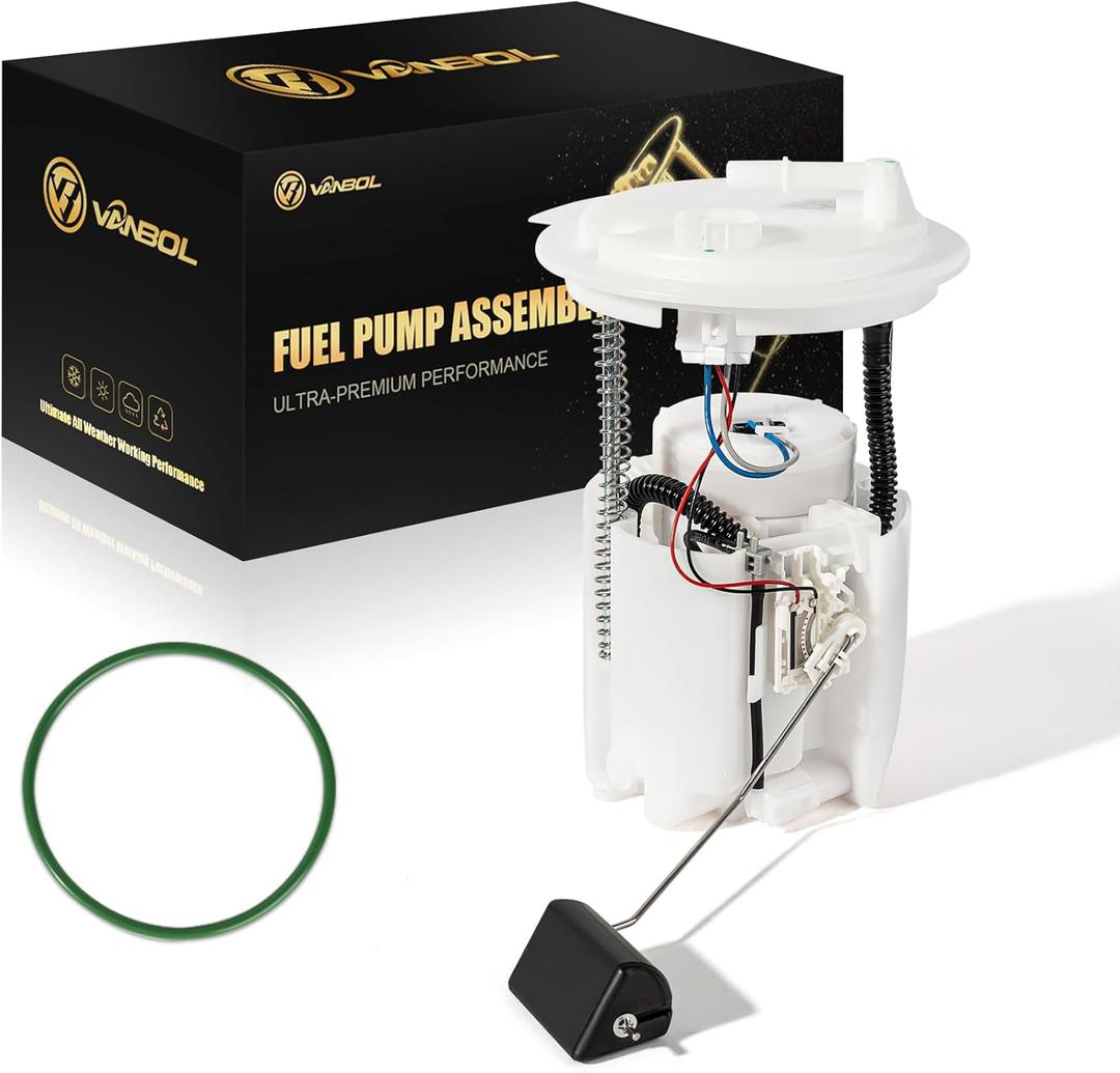 Electric Fuel Pump Module Assembly Compatible with 2011-2014 Chrysler 200 2007-2010 Sebring 2008-2014 Dodge Avenger L4 2.4L V6 2.7L 3.5L Gas Replace E7210M VANBOL0137 with Sending Unit O-ring