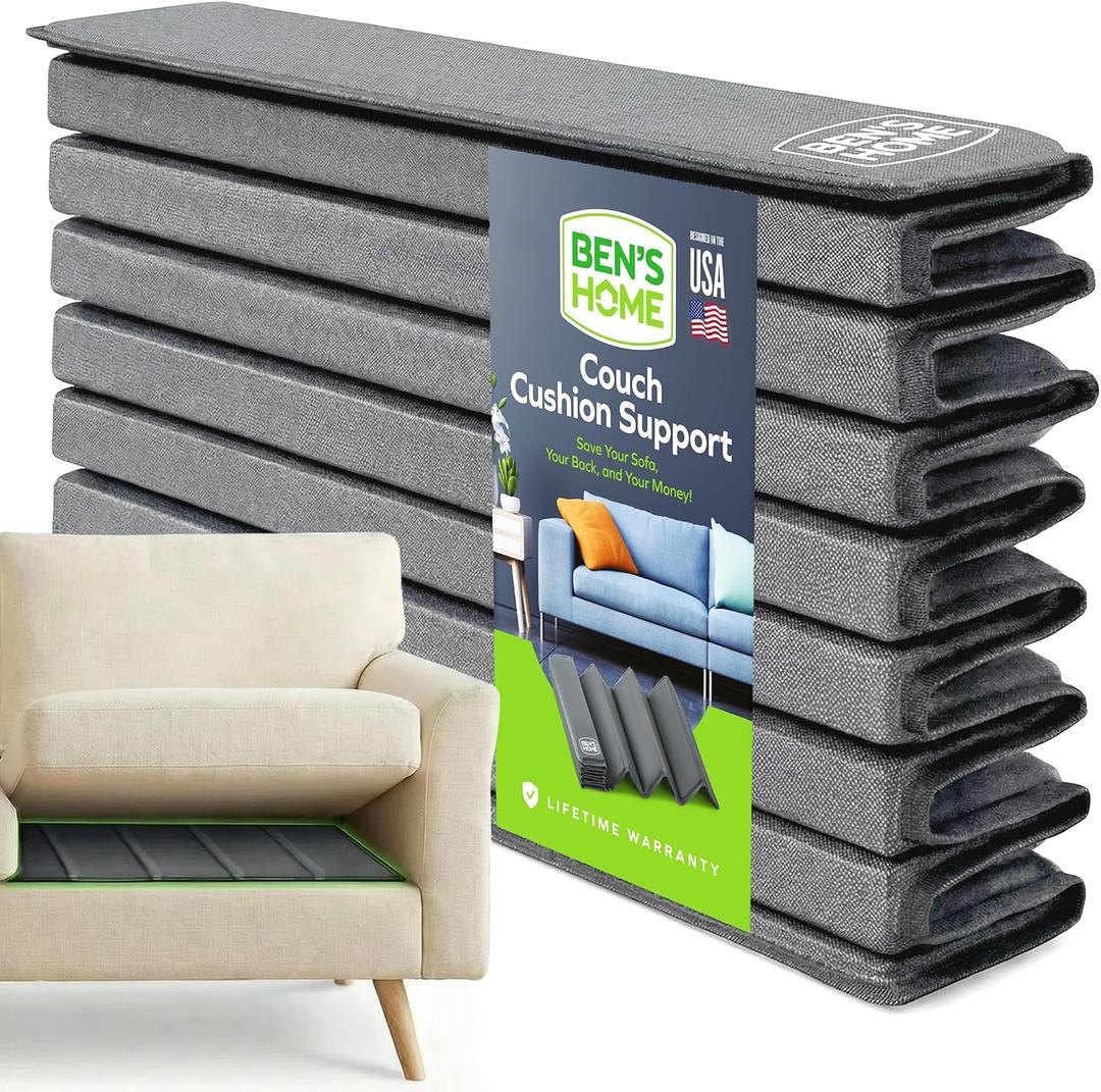 BEN'SHOME Couch Cushion Support Board for Sagging Sofas - Stop Sinking Into Your Couch | 0.5" Thick Solid Wood, 400 LBS | Fits 5867" x 19.7" | Anti-Slip, Lifetime Replacement