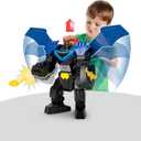 Fisher-Price Imaginext DC Super Friends, Batman Flight Mech with Lights, Sounds Motion & 3-inch Action Figure, 14.5-inch Toy Includes Launcher & Discs