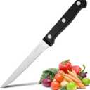 Steak Knives Set of 8, Serrated Steak Knife Sets, Triple Rivet Steak Knife, Stainless Steel Steak Knife, Professional Dinner Knives, Sharp Knifes for Home and Restaurant