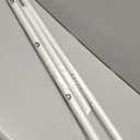 ALLZONE Tension Curtain Rod for Window, 83-123 Inches, Heavy Duty Curtain Rods No Drilling, Non-Slip Bathroom Shower Tension Rod, Renter Friendly, Adjustable, Spring Loaded, Extra Long, White