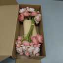 Ling's moment Ranunculus Artificial Flower, Faux Silk Mini Ranunculus Flowers for DIY Bouquet, Bulk Fake Wedding Filler Flowers for Centerpieces Arrangements Bridal Shower Decorations, Dusty Rose