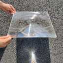 Fresnel Lens Large, 300x300mm, Focal Length 300mm, Acrylic Lens (not Glass),Olar Death ray for Physics Classroom,Magnifiying Sheet Fire Starter for Solar Heating, Solar Oven.