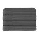 Superior Soho Ribbed Cotton Bath Towel Set of 4