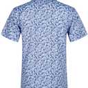 BOJIN Men's Print Golf Polo Shirts 167A Blue Pattern 3X (XXXL)