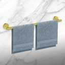 Newfun 24 Inch Brushed Gold Bath Towel Bar, 2Pcs Towel Racks for Bathroom Rod Classic SUS304 Stainless Steel Bathroom Towel Holder Wall Mounted