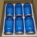 Tebery 6 Pack Vintage Blue Home Mason Jars with Airtight lids & Bands, 32Oz Wide Mouth Quart Glass Canning Jar for Fermenting, Pickling, Storage, DIY Crafts & Decor