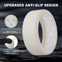 2 x 6 Pack Rings Cover Compatible with Ultrahuman Ring Air/Oura Ring Gen 4/Gen 3, Upgraded Anti-Slip Texture, Anti-Scratch Elastic Silicone Protector Case Accessories for Men Women Working Out Gym