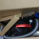 Eureka Bagless Canister Vacuum Cleaner, Lightweight Vac for Carpets and Hard Floors, Red, Whirlwind NEN110D