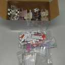 10 Sets DIY Hair Claw Clips Kit Acrylic Claw Clip with Resin Rhinestones Pearls Little Jewelry Decor for Girl's Night Sleepovers Party Supplies Aesthetic Hairpin for Women Adult Craft DIY