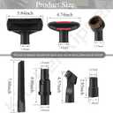 1 1/4" (32mm) Vacuum Attachments Compatible with Shark Navigator Lift-Away NV350, NV352, NV360, NV500 NV501, Rocket HV300 HV301 HV322 Series Vacuum, for Home and Automotive Cleaning