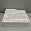 Akro-Mils 44-Drawer Plastic Drawer Storage Cabinet for Garage Organization, Bead Organizer, Building Bricks Storage, Teacher Toolbox, Makeup Organizer, 20-Inch W x 6-Inch D x 16-Inch H, 10144 White