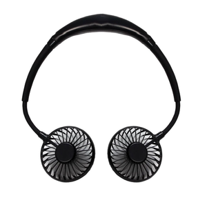 Portable Neck Fan, 2600mAh Battery Operated Ultra Quiet Hands Free USB Fan with Strong Wind, 360 Adjustable High Flexibility Wearable Personal Fan for Home Office Outdoor Travel (Black)