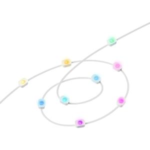 YEELIGHT Outdoor Permanent String Light , 16.5 Ft, max. Length 150 Ft, 20+ Lighting Effect, RGB LED, Music Sync, APP Control for DIY, for Eaves/Halloween/Christmas/Party