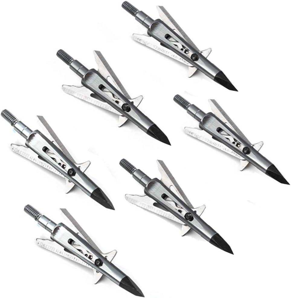 Bgary Broadheads 100 Grain Archery Broadheads for Crossbow Recurve Bow and Compound Bow 6PK/12PK