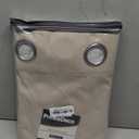 PrinceDeco 100% Blackout Linen Textured Curtains for Bedroom Anti-Rust Grommet Dining Room Drapes Thermal Insulated with White Liner Textured Blackout Curtains 2 Panels Set,52" W x 54" L,Cobblestone