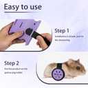 Adjustable Syrian Hamster&Dwarf Hamster Wheelchair for Back Legs Mobility Aid, Soft TPU Tires with Raps, Fits Pets 0.1-0.5 lbs (Hamster) (Small)