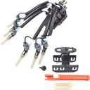 Central Fuel Spider Injector w/Bracket 4.3L V6 Compatible with Chevy Astro Blazer C1500 Express 1500/2500 Silverado 1500 1996-2002 12568332 FJ10565 19210688