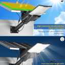 Gefolly SL-18000W Solar Street Lights Outdoor, Commercial Parking Lot Light Dusk to Dawn IP67 Waterproof 6500K Security Flood Lights Lamp for Yard, Road, Basketball Courts