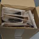 Sliner 18 Pack Mini Dustpan and Brush Set Beige Plastic Dust Pans with Brush Small Broom and Dustpan Set Mini Broom Dust Pan for Home Office Kitchen Table Desktop Floor Cleaning Supplies