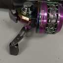 Yun Nong Spincast Reel and 2-Section Fishing Rod Combo - Portable Lightweight Casting Rod for Freshwater Travel