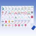 160 Deep Blue Engraved American Mahjong Game Set with Carrying Bag and Accessories, 1.2 Mahjong Tile Set